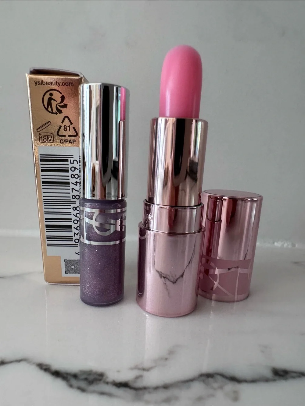 YSL Loveshine Plumping Lip Oil Gloss and Lip Balm - minis